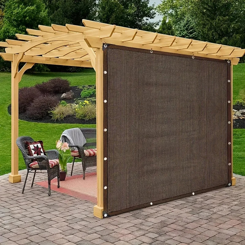 Outdoor Sun Shade Net - Brown, UV Protection, Durable | SAMAG