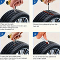 All-Vehicle Repair Kit - Multi-Tool Set with 5 Self-Tapping Screws & Rubber Cement, Portable Flat Tire Fix for Roadside