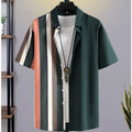 New Shirts For Men 3d Patchwork Plaid Printed Clothing | SAMAG