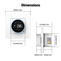 MOES Tuya ZigBee Smart Knob Thermostat Star Ring Series Temperature Controller Water Boiler Electric Heating With Alexa Google