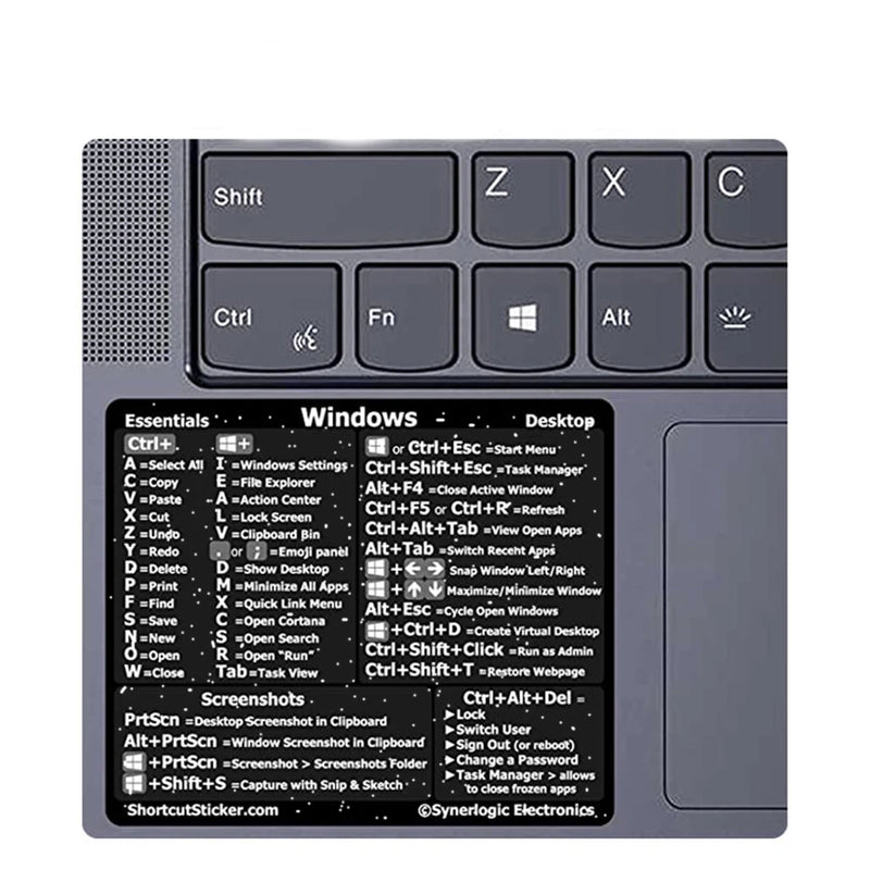Windows Reference Keyboard Shortcut Sticker Adhesive For Windows PC Laptop Desktop For Macbook Shortcut