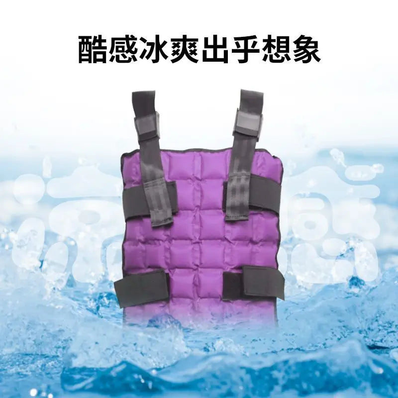 Cooling Vest Ice Pack Adjustable Weight Heat Relief Outdoor Sports Running High Temp Work Lightweight Comfort Portable Practical