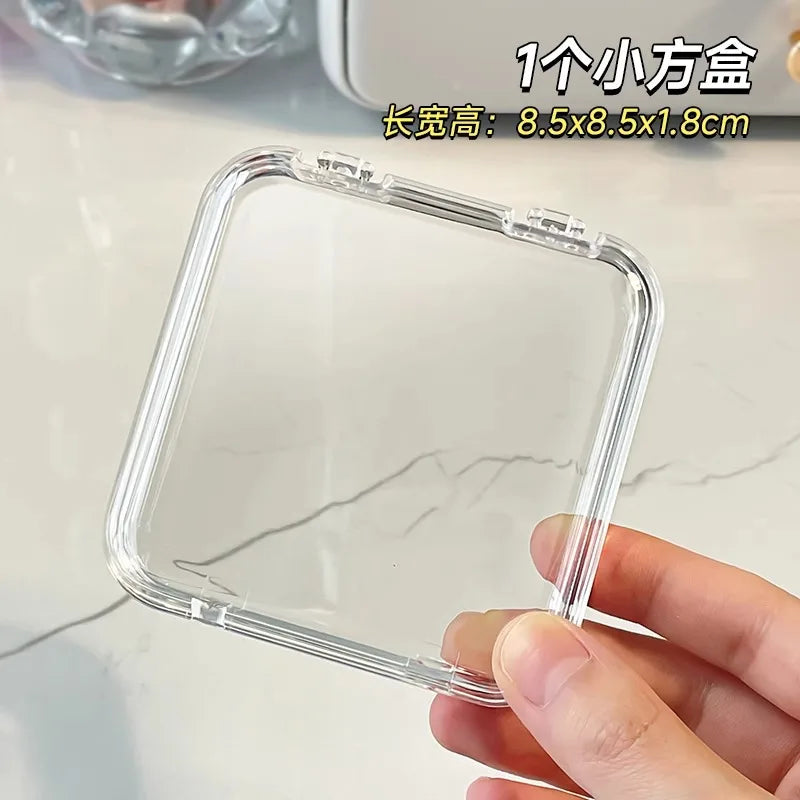 Crystal Wenwan Bracelet Desktop Storage Box Jewelry Necklace Dust-proof Desktop Organizing Box Display Shelf
