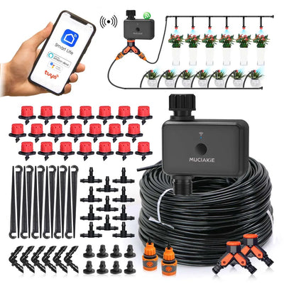 30-10m Garden Dual-band WiFi Timer Irrigation Set | SAMAG
