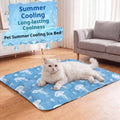 Pet Cooling Mat for Dogs and Cats, Self-Cooling Ice Silk Pad, Breathable Summer Kennel Bed for Pets, Comfortable Cooling Bed