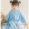 Children's Cotton Gauze Can Wear Hooded Cloak Bath Towel - View 4 | SAMAG