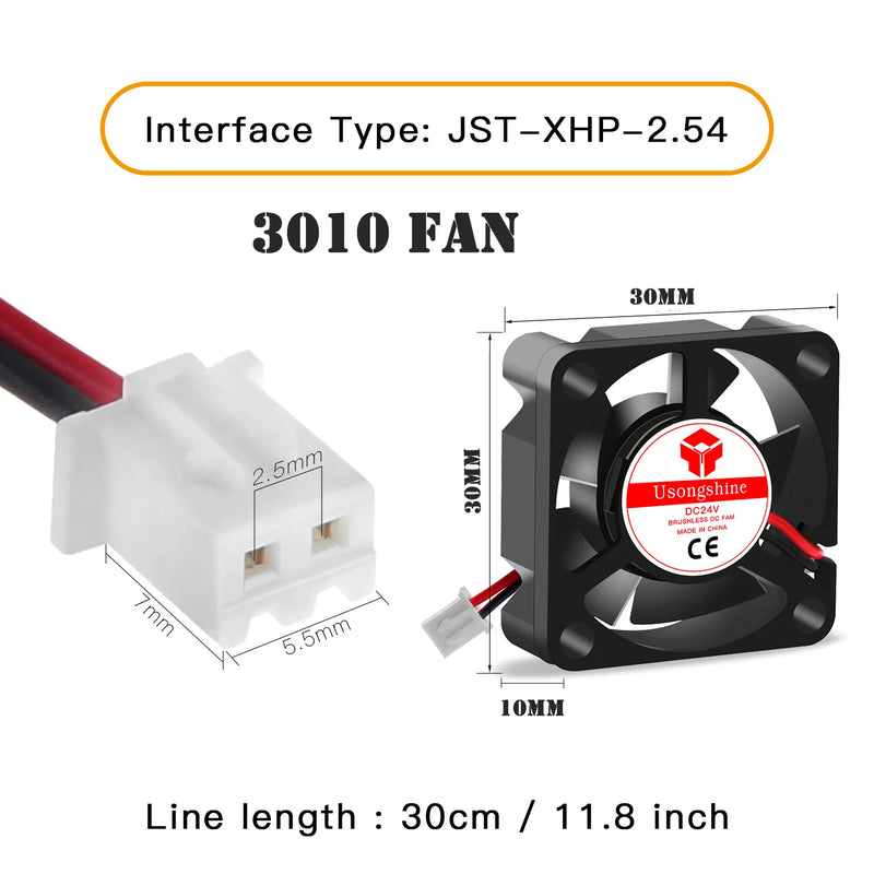 3010 5V&12V&24V Cooling Turbo Fan Brushless 3D Printer - Visuel 9 | SAMAG