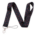 Heart Lanyard Simple Style Neck Strap for Key ID Card Cell Phone Straps Badge Holder DIY Hanging Rope Neckband Accessories