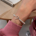 VENTFILLE 925 Sterling Silver Thai Silver Bracelet for Women Vintage Geometric Heart Love Lucky Punk Jewelry 2023 New Dropship