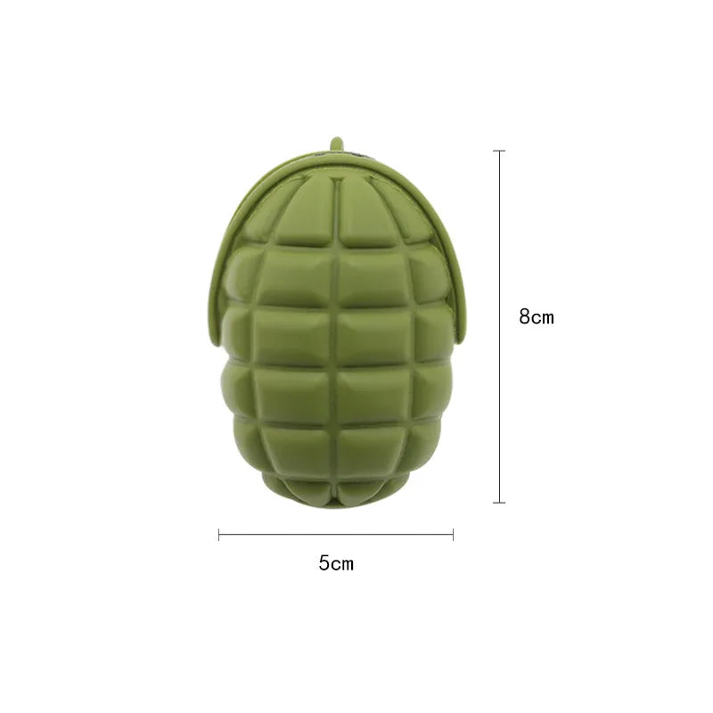 Creative Novelty Grenade Silicone Keychain Pendant Pouch Men's Small Gift Ideal for Coins Keys Earphones Unique Fun Pouch