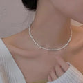 YWYC 4-5mm Baroque Freshwater Pearl Necklaces 38cm 45cm 50cm 925sterling Silver Necklaces Jewelry Gift 2026 New Arrivals