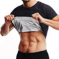 Men Sweat Sauna T-shirt Waist Trainer Suits Body Shaper Weight Loss Corset Underwear Belly Control Fitness Fat Burning Shapewear