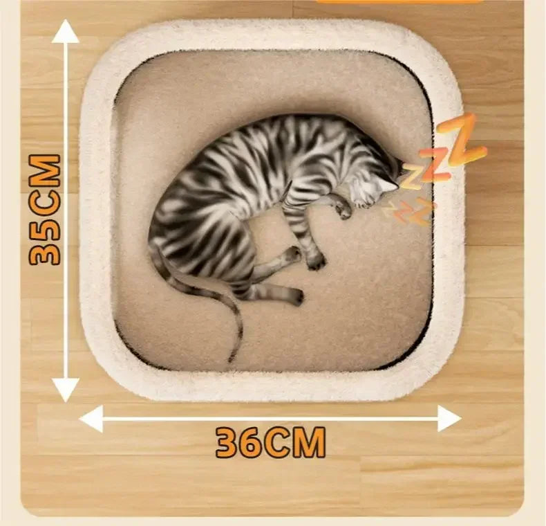 Indoor Cat Bed Cat Cave Bed Winter Warm Cute Cat Condo Hideaway Hut Modern Furniture for Multi Pets Washable