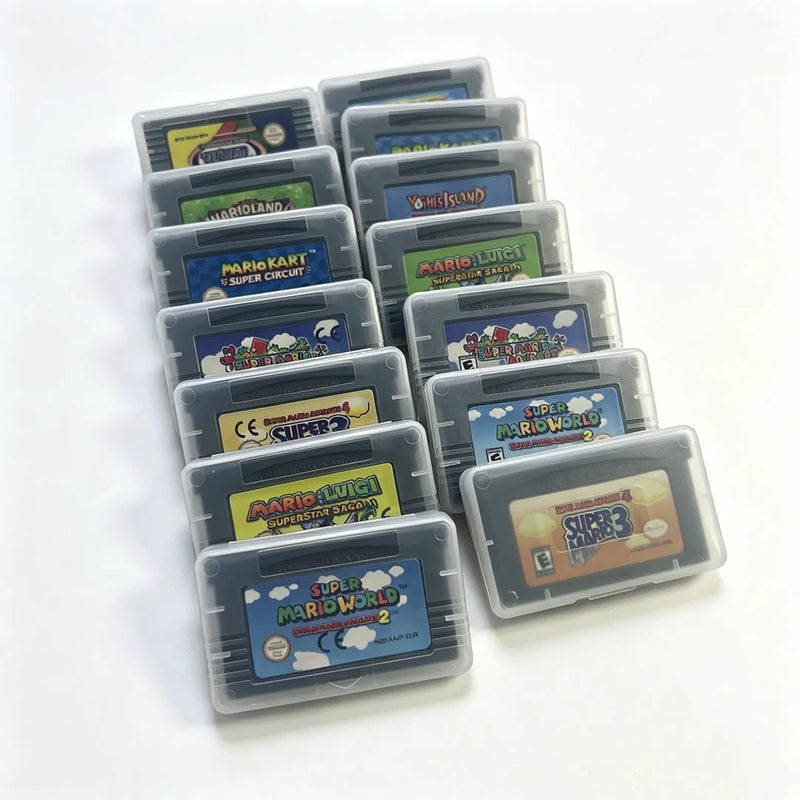 Mario GBA Games cards EUR USA Version GBA Game Cartridge 32 Bit Video Game Console Card Series Super  Wario Land4