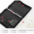 Multifunction Padfolio A5 Binder Notebook Zipper Portfolio With Calculator Personal Business Manager's Folder Office Supplies