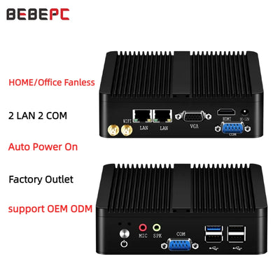 Intel Celeron J6412 N2930 J1900 Mini PC with 2xGigabit | SAMAG
