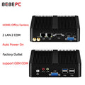Intel Celeron J6412 N2930 J1900 Mini PC with 2xGigabit LAN 1xUSB3.0 3xUSB2.0 2xRS232 Fanless Industrial Computer Win10 Ready