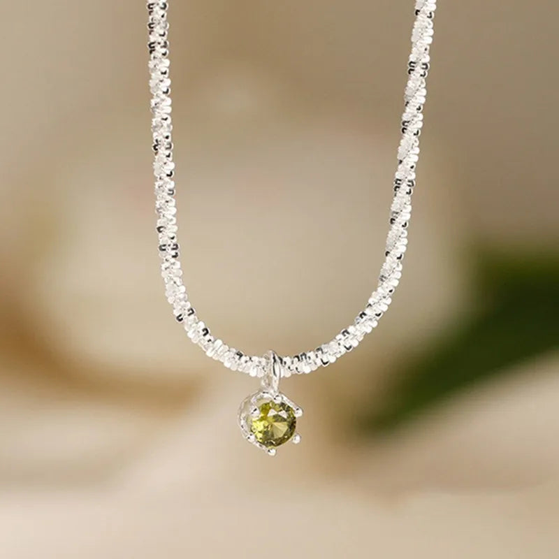 Andara Luxury 925 Sterling Silver AAAAA Zircon Pendant Necklace Fashion Italian Women Jewelry - Visuel 4 | SAMAG