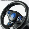 DATA FROG Racing Steering Wheel Vibration Controller Sim Racing Wheel with Pedals for PC Gaming Console Universal Gamepad