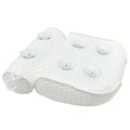 1 Spa Bathtub Pillow with Anti Slip Suction Cup for Neck and Back Support, Bathroom Accessory, Bathtub/Bathroom Accessory