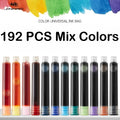 500/12 PCS JINHAO 12 Colors 3.4mm Non carbon Fountain Pen Ink Universal Sac Cartridges Refills School Office Supplies Stationery