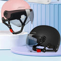 Bicycle Safety Helmet 3C Certified Men's and Women's Adult Children Cartoon Electric Bicycle Motorcycle Half Helmet with Goggles