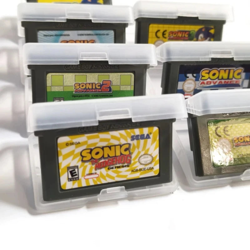 Sonic The Hedgehog Advance 1 2 3 Genesis GBA Game Cartridge for Game Boy GBA SP Retro Platformer Video Game Collection Gift