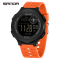 SANDA 6337 Fashion Men's Electronic Watch Sports Alarm Clock 50M Waterproof Stopwatch Timer Men's and Women's Watch