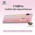 AULA F108 Pro Triple-mode Bluetooth 2.4G Wired Mechanical Keyboard Fully Customizable Hot-swappable Keys Gasket Structure RGB