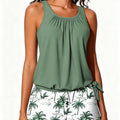 Two-piece Vest Bikini Plus Size Tankini Summer High Waist | SAMAG