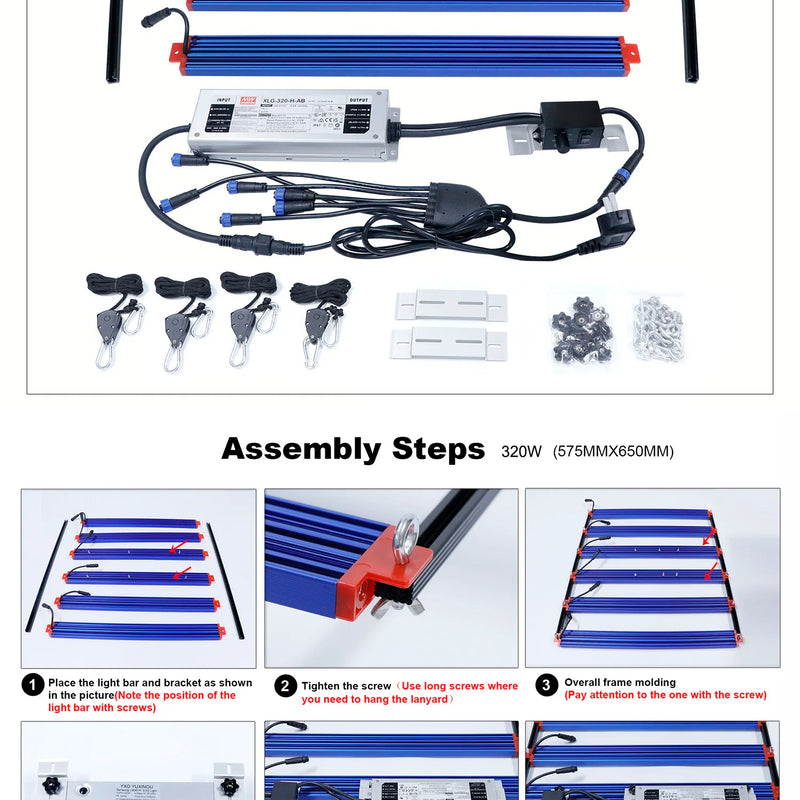 1000W LM301H EVO 650W Full Spectrum LED Grow Light Bar UV IR Turn on/off For Indoor Flower Tent Plant Growth Phyto Lamp