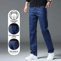 Men's Straight Denim Pants Brand Clothes Black Blue Jeans | SAMAG
