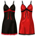 Lace Silk Satin Sleepwear Women Sexy Lingerie Night Dress | SAMAG