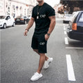 Men's Clothing Summer Suit CR7 Sports Comfortable Breathable Mesh Running Sets Jogging Fitness Tracksuit T - shirt | SAMAG