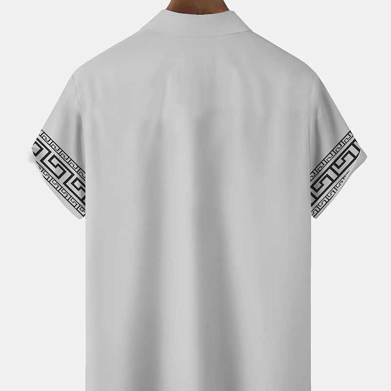 Summer Men's Shirt - 3D Printed Design Breathable | SAMAG