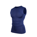Men's Sleeveless Compression Vest Tight Fit Quick Dry Breathable Moisture Wicking Summer Gym Fitness Sports Tank Top