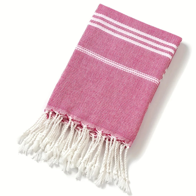 Turkish Beach Towel 90*180CM Sauna Spa Gym sports Fitness Fringed Bath Towel kitchen Soft Absorbent Quick drying towels