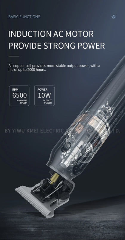 Kemei Professional Hair Clipper Electric Clippers New Electric Men Retro Head Carving Oil Head Trimmer Electric Shaver km-1757