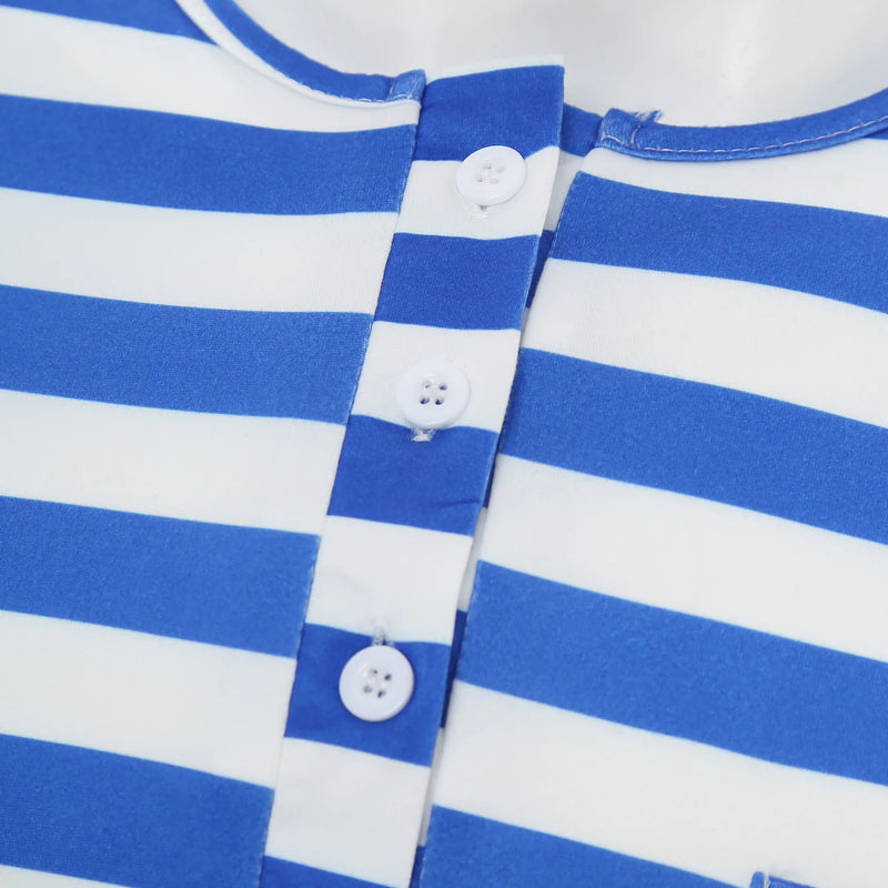 Men's Striped Nightshirt Sleep Robe Set Loose Soft Long Sleeve Sleeping Long Shirts with Night Cap Christmas Sleepwear Nightwear