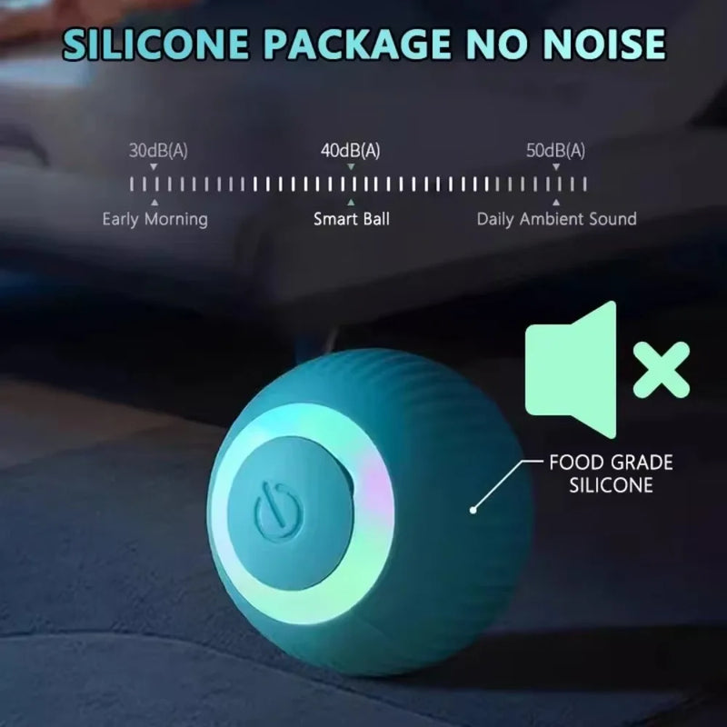 Cat Toys Pet Toy Supplies Accessories for Cats Spinning Ball Electric Interactive USB Charging Cat Ball Products Home Garden