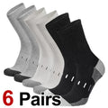 6 Pairs Men High Tube Round Neck Work Socks Moisture | SAMAG