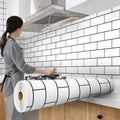 Waterproof Wall Stickers Kitchen Oil-proof Sticker Wallpaper Self-adhesive Waterproof Moisture-proof High Temperature Wall
