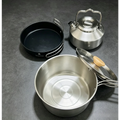 snow peak Stainless Steel Camping Cookware Portable Non Stick Cooking Pot Kettle Outdoor Camping Hiking Picnic Travel