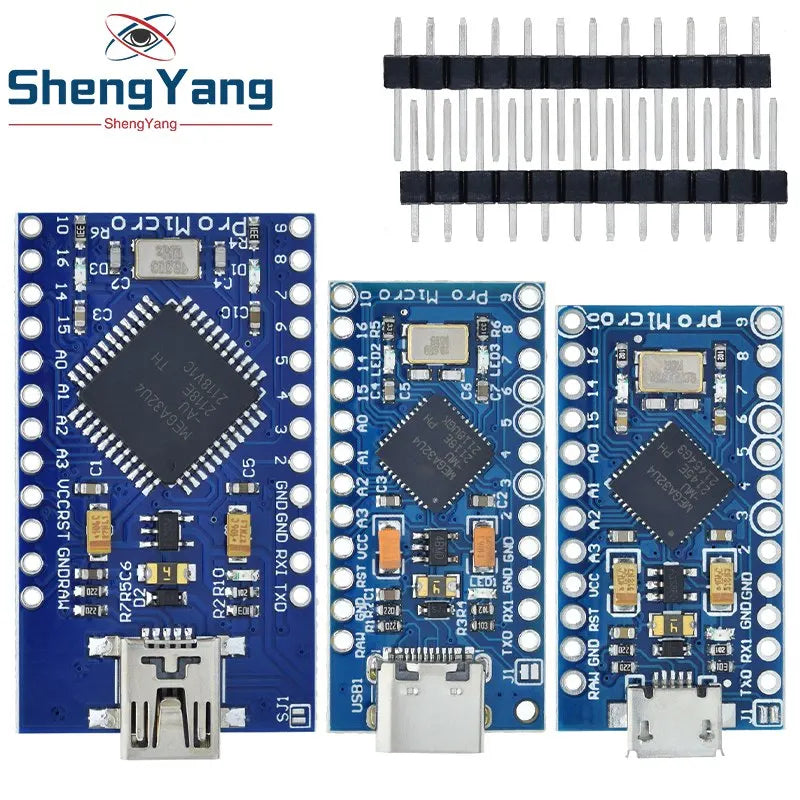 TZT MICRO/MINI/TYPE-C USB ATMEGA32U4 Module 5V 16MHz Board For Arduino ATMEGA32U4-AU/MU Controller Pro-Micro Replace Pro Mini