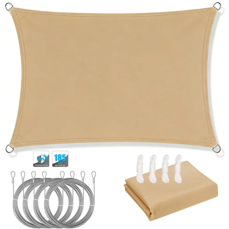 Waterproof Sun Shade Sail Canopy Rectangle UV Block | SAMAG