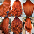 Doreen Copper Red Tape In Human Hair Extensions 16 to 24 Inch 50g/set PU Seamless Skin Weft 350# Colored Hair Extensions Tape in