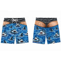 Men Fun Beach Party Swim Trunks 3D Fake Hip Printed | SAMAG