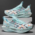 Men's Breathable Road Running Shoes - Shock-Absorbing and Wear-Resistant Soles, Eva Cushioning Pads, Lightweight Low-Top Sneakers with Striped Design, Suitable for Gym, Jogging and Everyday Wear, Stylish Sporty Style, with Ev