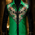 New 11 color men's long sleeved lapel shirt | SAMAG
