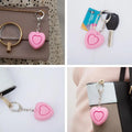 Heart Shape Personal Safety Alarm, 130dB Emergency Self Defense Keychain for Women, Personal Security Anti Attack Tool